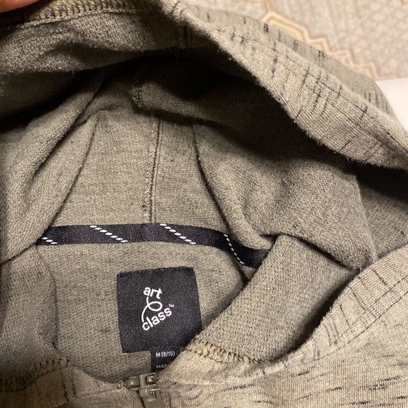 Art class size M (8/10) boys hoodie sweatshirt olive green color - Picture 7 of 10